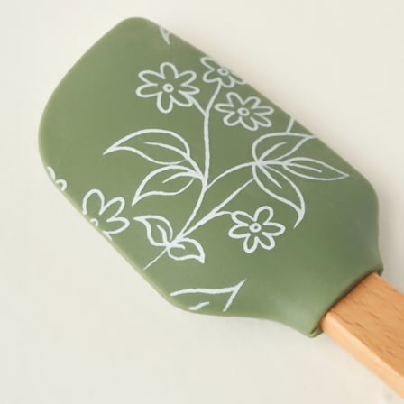 Floral 3 Parça Mutfak Gereçleri Seti Haki