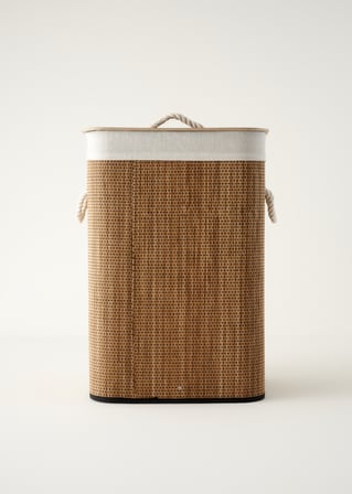 Lovel Bambu Çamaşır Sepeti Naturel (40x30x61 cm)
