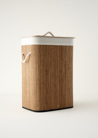 Lovel Bambu Çamaşır Sepeti Naturel (40x30x61 cm)