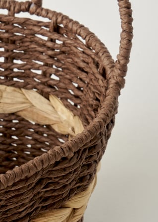 Neroa Kulplu Sepet Naturel (34x28x23 cm)