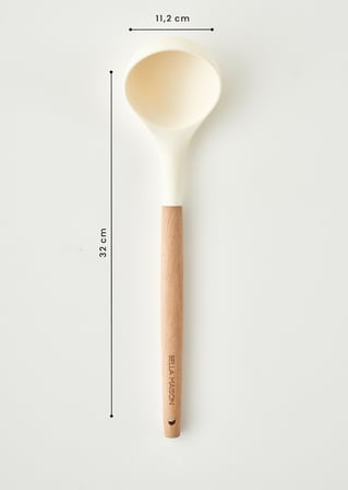 Olivia Silikon Kepçe Krem (32x8x6 cm) Krem
