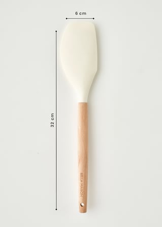 Olivia Silikon Spatula Krem (32x6x2 cm) Krem