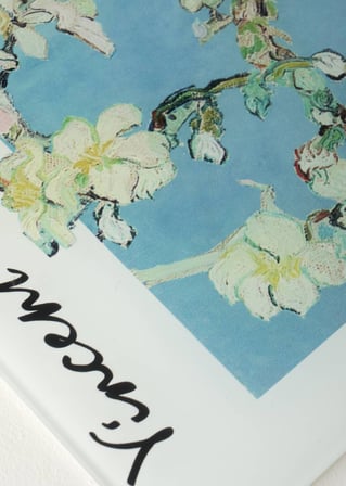Van Gogh Almond Blossom Cam Kesme Tahtası (35x25 cm)