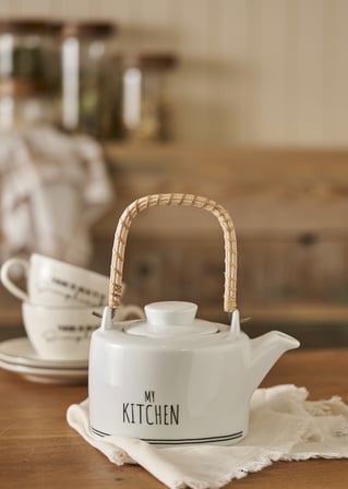 My Kitchen Porselen Demlik Beyaz (850 cc)
