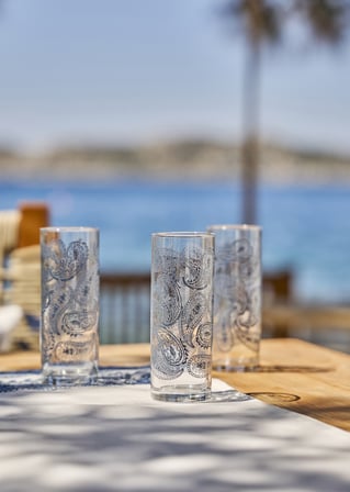 Paisley Rakı Bardağı Mavi (180 cc)