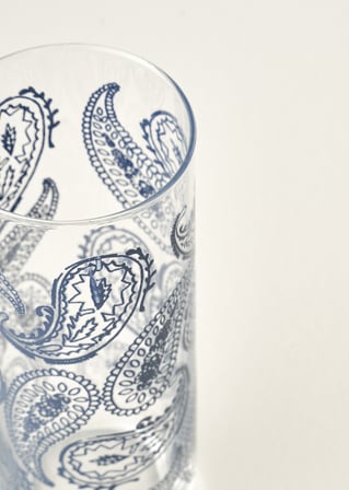 Paisley Rakı Bardağı Mavi (180 cc)