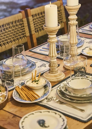 Paisley Porselen 24 Parça 6 Kişilik Yemek Takımı