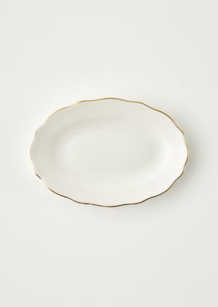 Victoria Porselen Sunum Tabağı Gold (25 cm)