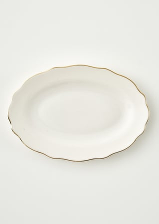 Victoria Porselen Sunum Tabağı Gold (30 cm)