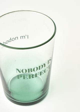 Nobody Is Perfect Meşrubat Bardağı Yeşil (510 cc)