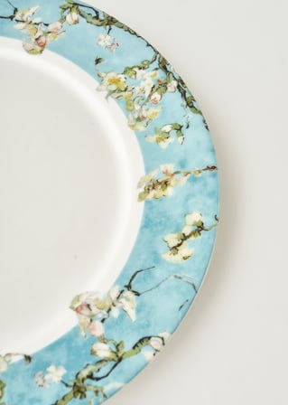 Van Gogh Almond Blossom Porselen Servis Tabağı Turkuaz (27 cm)