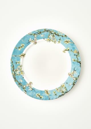 Van Gogh Almond Blossom Porselen Servis Tabağı Turkuaz (27 cm)