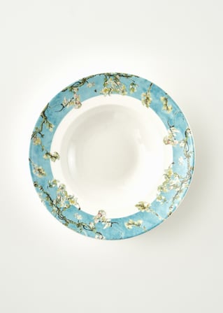 Van Gogh Almond Blossom Porselen Makarna Tabağı Turkuaz (27 cm)