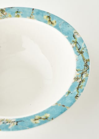 Van Gogh Almond Blossom Porselen Çorba Kasesi Turkuaz (16 cm)