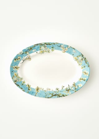 Van Gogh Almond Blossom Porselen Sunum Tabağı Turkuaz (25 cm)
