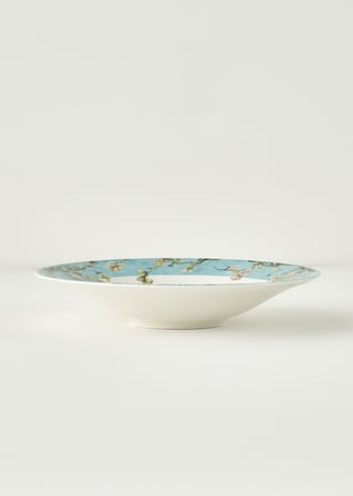 Van Gogh Almond Blossom Porselen Salata Kasesi Turkuaz (29 cm)