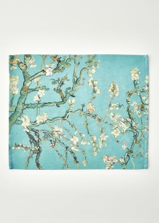 Van Gogh Almond Blossom Pamuklu 2'li Kurulama Bezi Turkuaz (40x50 cm)