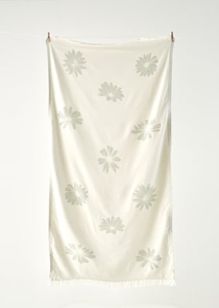 Daisy Pamuklu Peştamal Yeşil (90x160 cm)