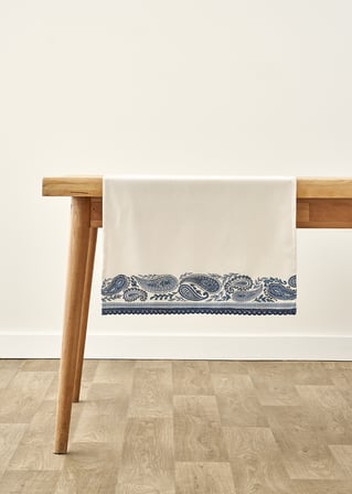 Paisley Kopanakili Runner Mavi (50x150 cm)