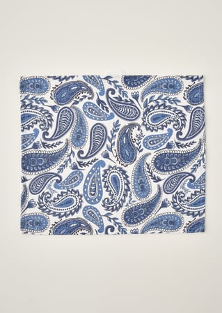 Paisley Pamuklu 2'li Kurulama Bezi Mavi (40x50 cm)