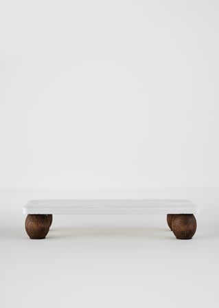 Olmo Mermer 3'lü Sunum Seti Naturel