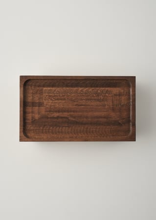 Wooden 2'li Ahşap Sunum Seti Naturel