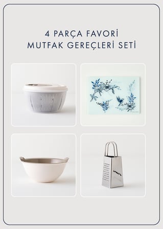 Favori Mutfak Gereçleri Seti 4 Parça
