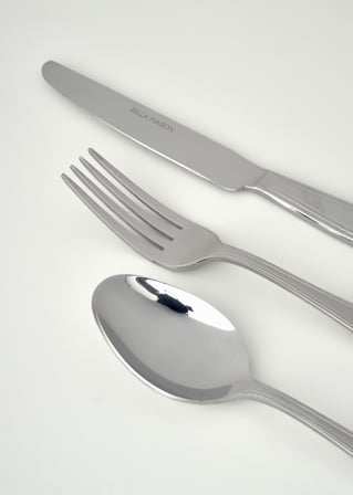 Torino 36 Parça Çatal Kaşık Bıçak Seti Silver