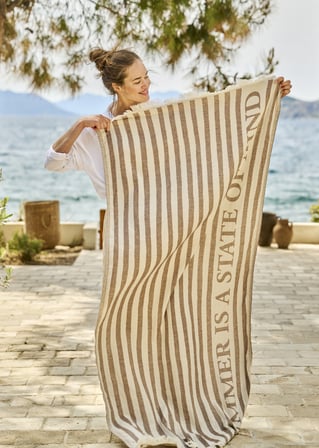 %100 Pamuk Sand Peştamal Kahverengi (90x160 cm)