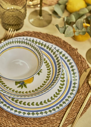 Lemoncello Porselen 48 Parça 12 Kişilik Yemek Takımı