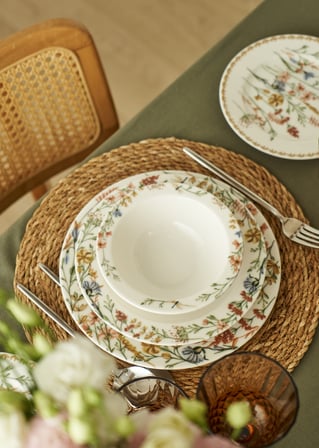 Flores Porselen 48 Parça 12 Kişilik Yemek Takımı