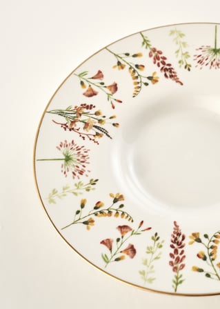 Flores Porselen 6'lı Çay Tabağı Seti (12 cm)
