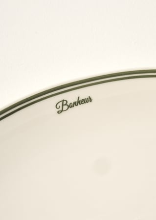Bonheur Porselen Sunum Tabağı Yeşil (33 cm)