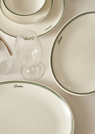 Bonheur Porselen Sunum Tabağı Yeşil (31 cm) Yeşil