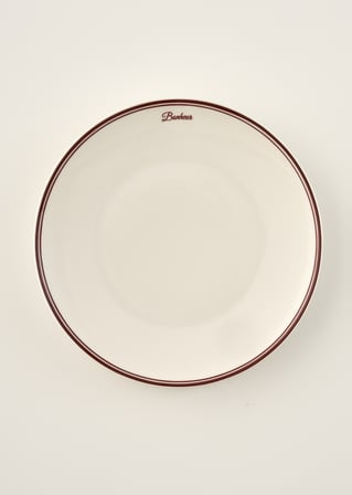 Bonheur Porselen Servis Tabağı Bordo (28 cm)