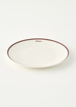 Bonheur Porselen Servis Tabağı Bordo (28 cm)