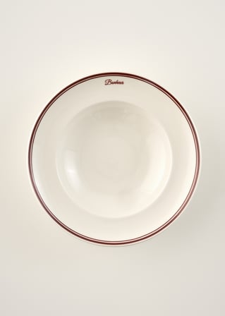Bonheur Porselen Makarna Tabağı Bordo (28 cm) Bordo