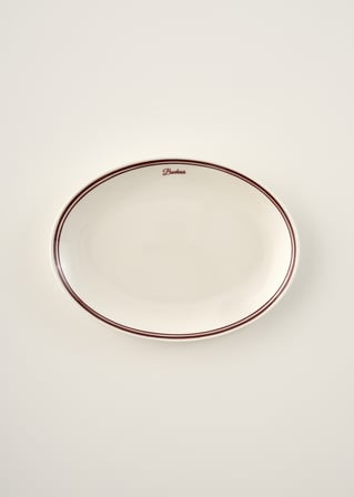 Bonheur Porselen Sunum Tabağı Bordo (33 cm)