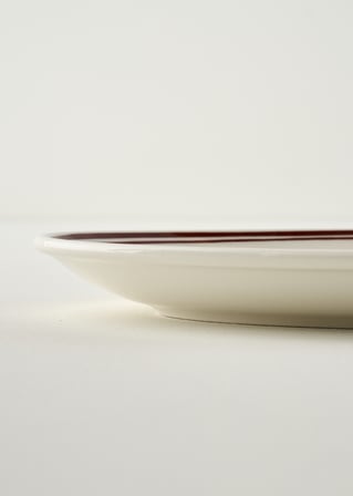 Bonheur Porselen Sunum Tabağı Bordo (33 cm)