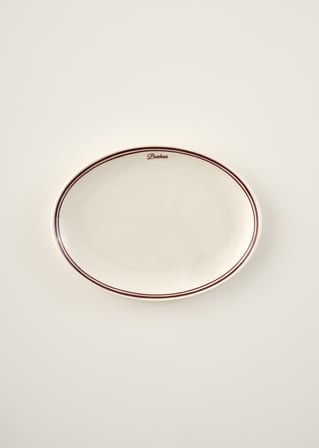 Bonheur Porselen Sunum Tabağı Bordo (31 cm) Bordo