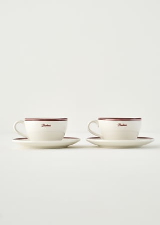 Bonheur 2'li Porselen Çay Fincanı Bordo (270 cc) Bordo
