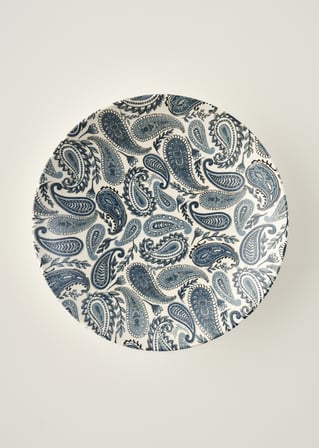 Paisley Porselen Salata Kasesi Mavi (30 cm)