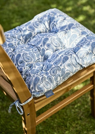Paisley Sandalye Minderi Mavi (40x40 cm)
