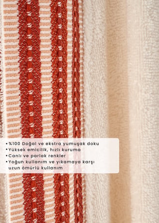 Premium Ege Pamuğu Bornoz Ekru (L/XL) Ekru