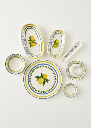Lemoncello Porselen 52 Parça 12 Kişilik Kahvaltı Takımı
