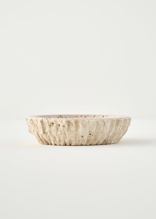 Ephesus Traverten Dekoratif Kase Naturel (20x5 cm) Naturel