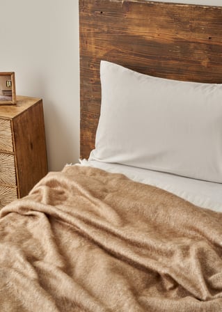 Cozy Akrilik Çift Kişilik Battaniye Bej (200x220 cm) Bej
