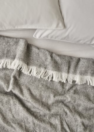 Cozy Akrilik Çift Kişilik Battaniye Grii (200x220 cm) Gri