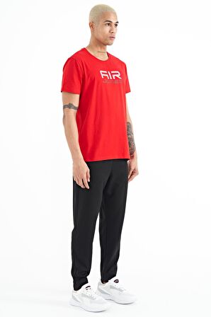 Siyah Bağcıklı Fermuar Cepli Jogger Erkek Eşofman Alt - 84952 | M