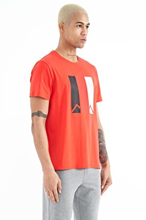 Fiesta Baskı Detaylı O Yaka Standart Kalıp Erkek T-shirt - 88211 | XL